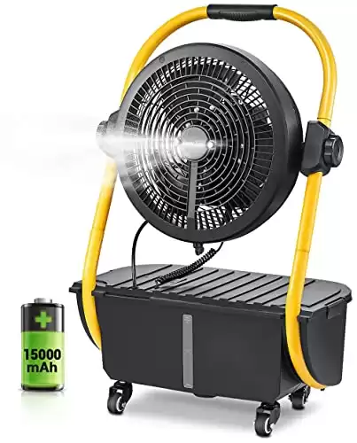 Geek Aire Battery-Operated Misting Fan