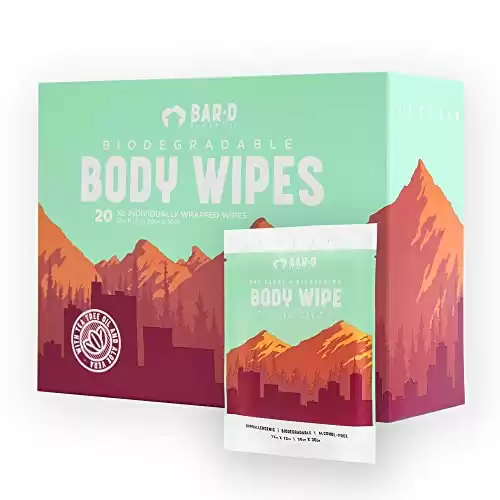 Bar-D Extra Large Cleansing Face & Body Wipes